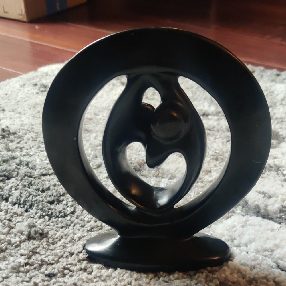 Abstract Black Sculpture
